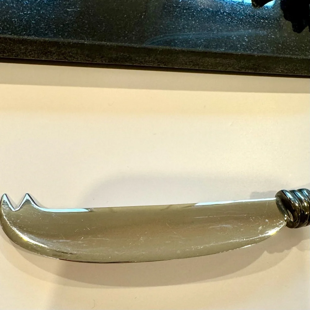Michael Aram Black Orchid Cheese Board With Matching Cheese Knife